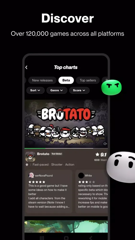 Zrzuty ekranu TapTap Lite