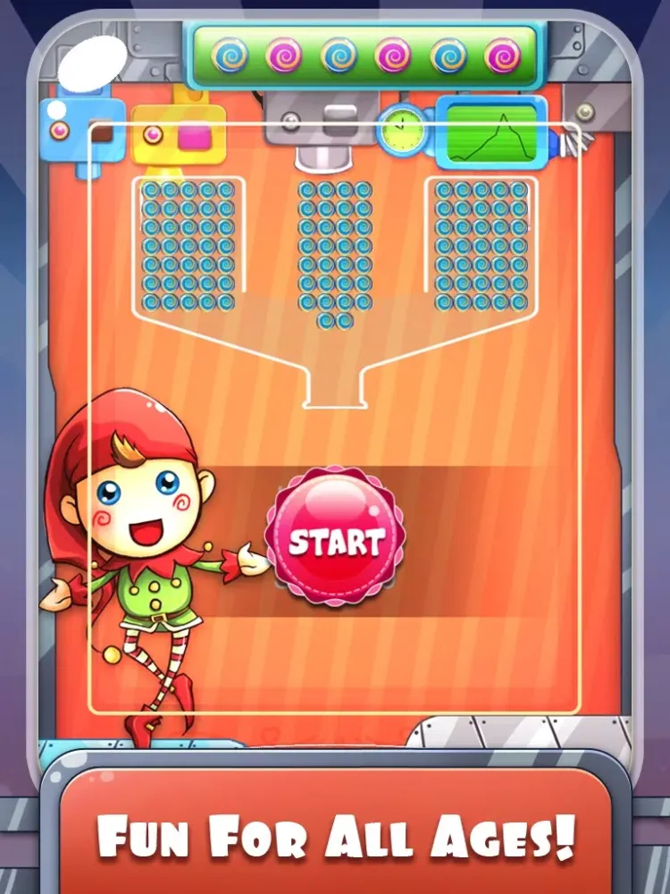 ภาพหน้าจอของ 100 Candy Balls Classic Free - Catch And Collect The Falling Jelly Sweet Candy Ping Pong Balls iPad 