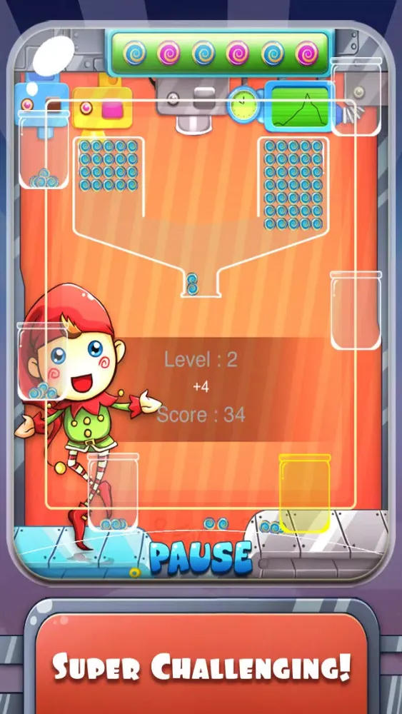 ภาพหน้าจอของ 100 Candy Balls Classic Free - Catch And Collect The Falling Jelly Sweet Candy Ping Pong Balls