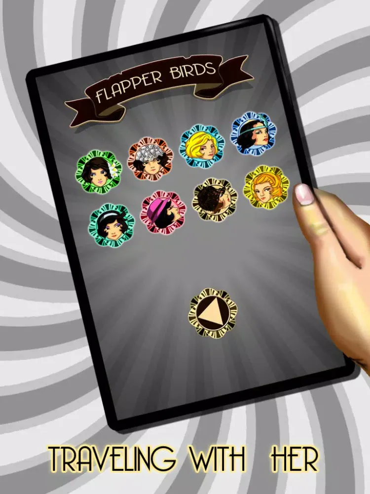 Flapper Birds - The 1920's High Flying Action Adventure, Fall and Rescue Game iPad  Ekran Görüntüleri