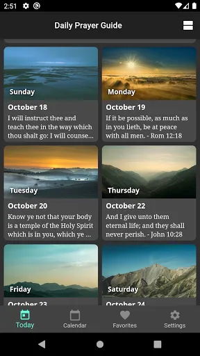 Daily Prayer Guide Screenshots