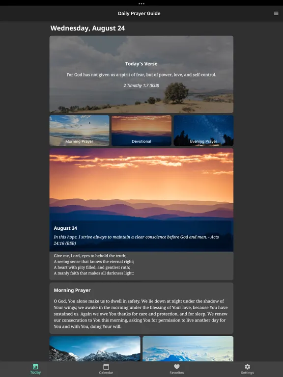 Daily Prayer Guide iPad 應用截圖