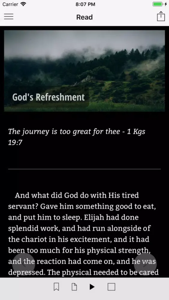 Capturas de tela do Streams in the Desert Devotion