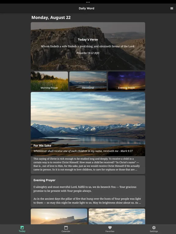Screenshot di Daily Word of God Devotional iPad 