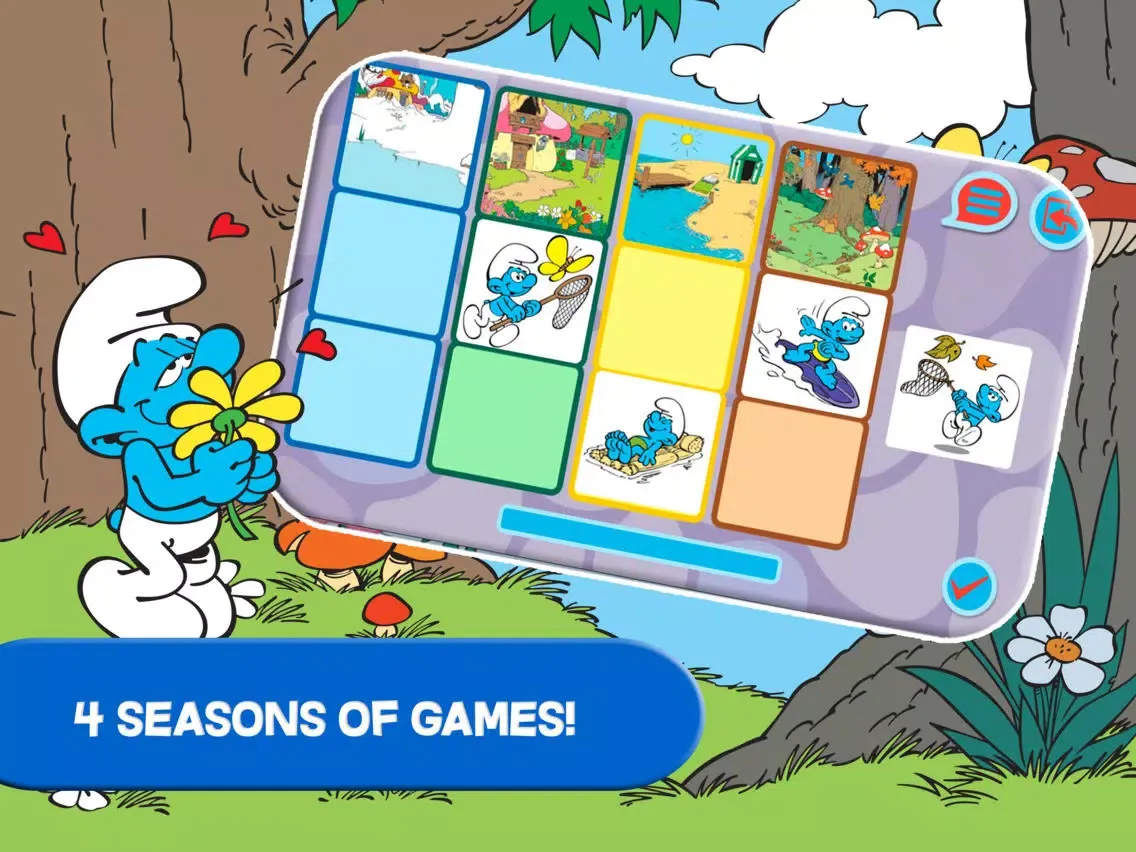 Capturas de pantalla de The Smurfs and the 4 seasons iPad 