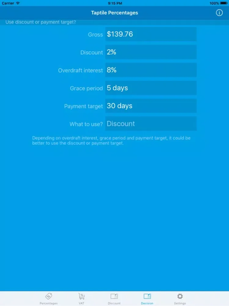 Captures d'écran de Taptile Percentages iPad 