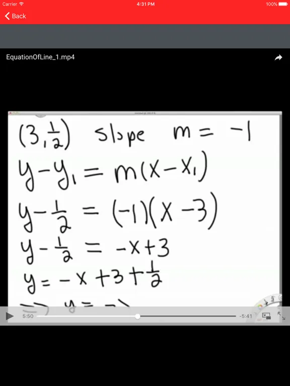 Screenshot di Algebra Study Guide LT iPad 