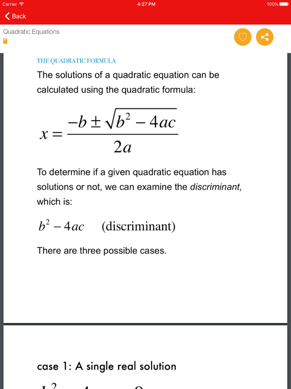 Algebra Study Guide LT iPad  스크린샷
