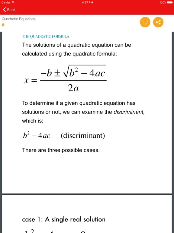 Screenshot di Algebra Study Guide LT iPad 