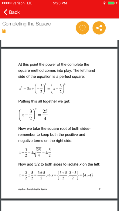 Algebra Study Guide LT 스크린샷