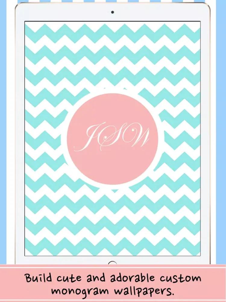 Tangkapan skrin Monogram Wallpaper and Background App iPad 