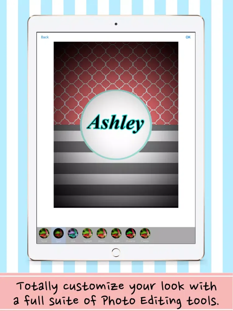Tangkapan skrin Monogram Wallpaper and Background App iPad 