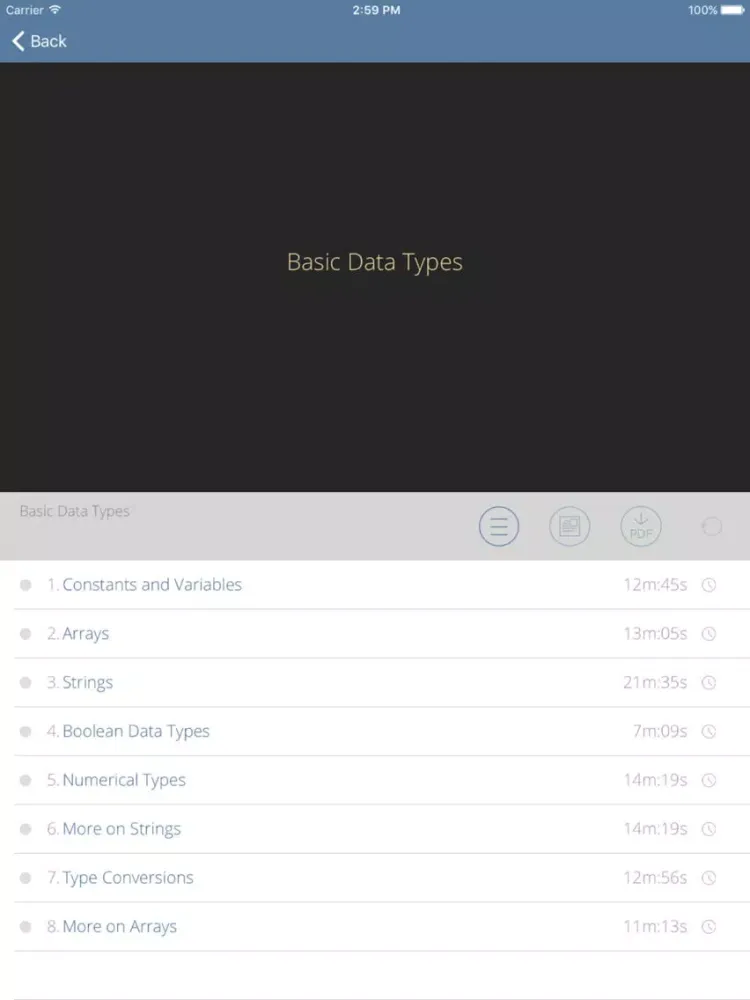 Tutorial for Swift iOS Programming Language v3 iPad  Screenshots