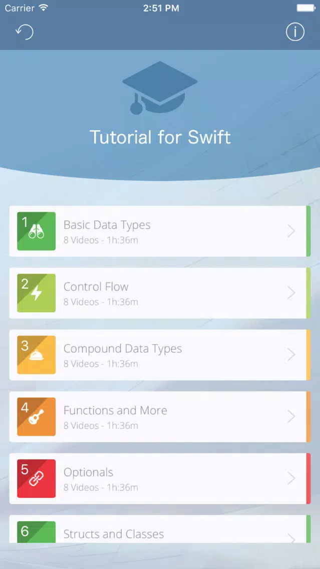 Скриншоты Tutorial for Swift iOS Programming Language v3