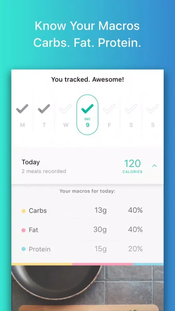 Ảnh chụp màn hình của Macros: Weight Loss Nutritionist & Calorie Counter