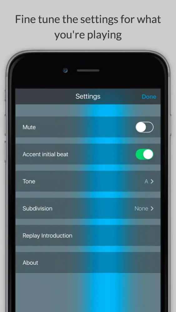 Taptronome - modern gesture based metronome Screenshots