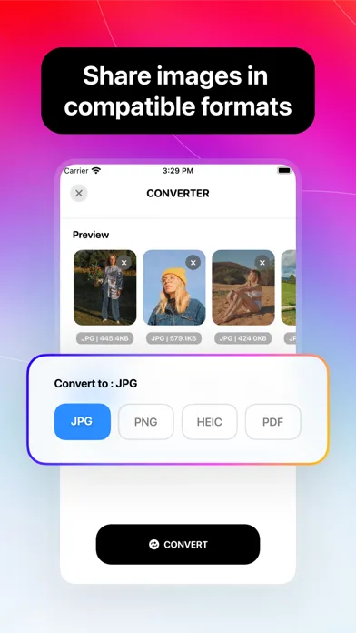Capturas de pantalla de HEIC to JPG - Image Converter