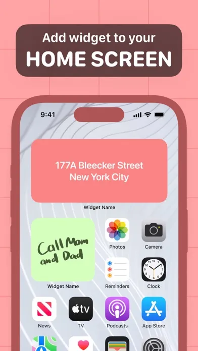 Screenshot di Sticky Notes Widget