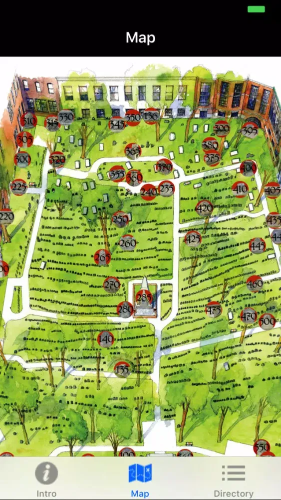 Capturas de tela do Granary Burying Ground Boston