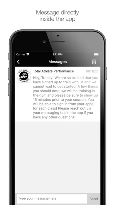 Total Athlete Performance Screenshots