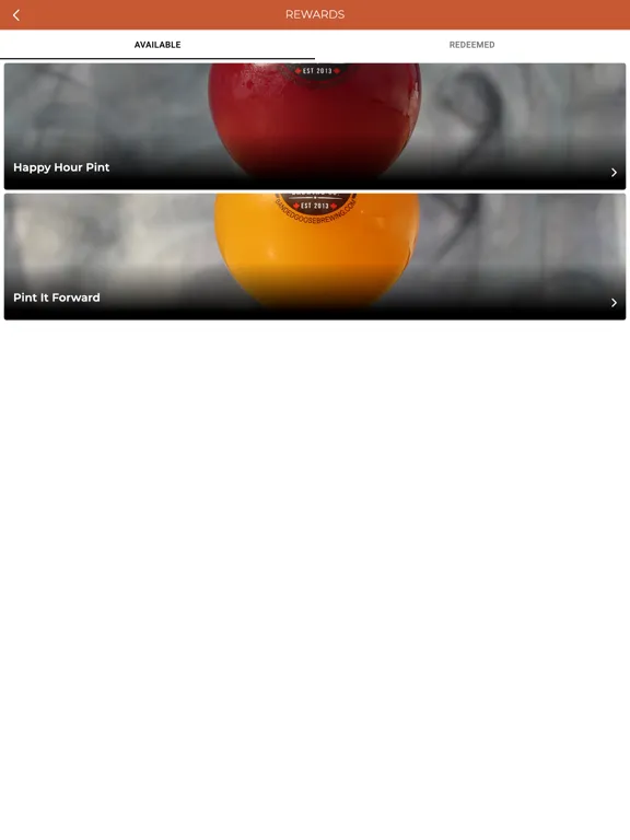 ภาพหน้าจอของ Banded Goose Brewing iPad 