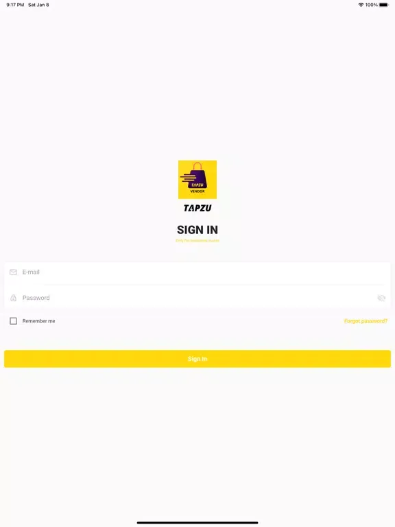 Tapzu Vendor iPad 应用截图