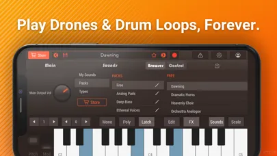 Ảnh chụp màn hình của Drone Piano & Drum Loops