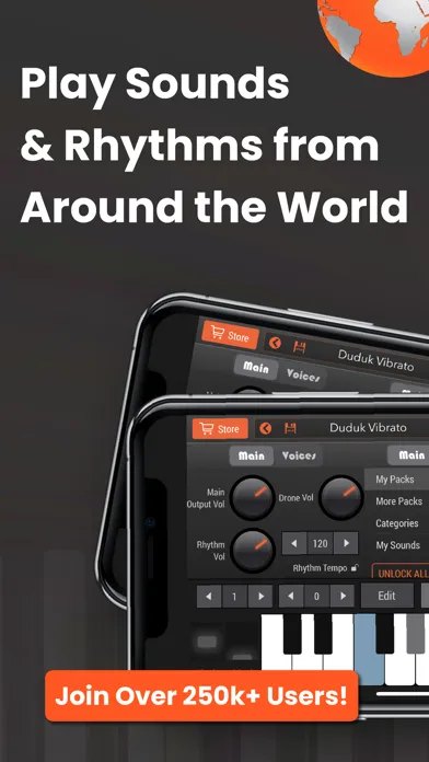 Tangkapan layar World Piano & Drum Machine