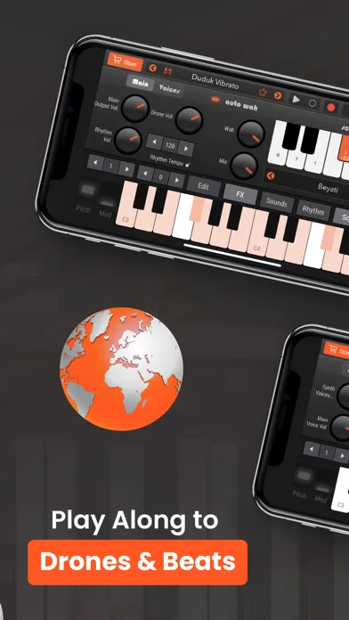 Tangkapan layar World Piano & Drum Machine