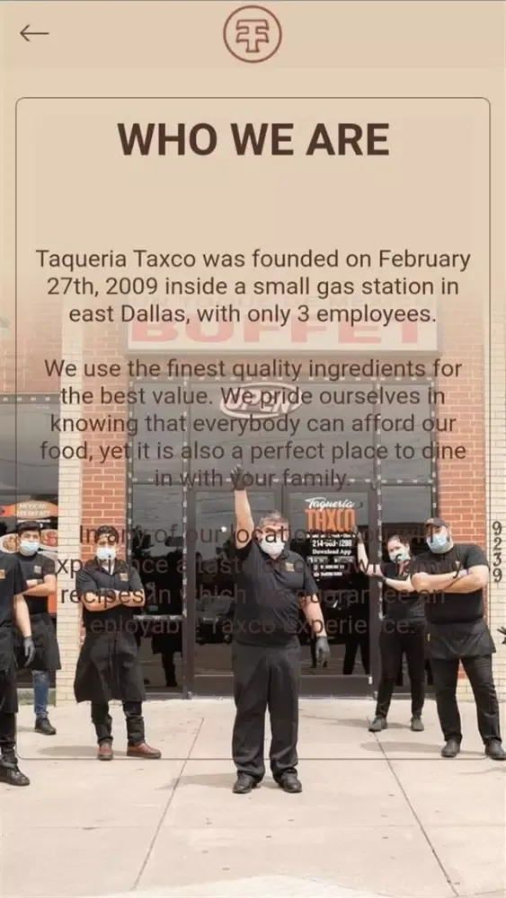 Captures d'écran de Taqueria Taxco