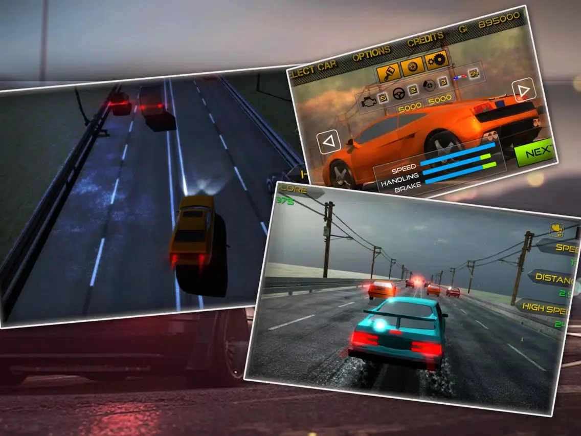 Speedy Traffic Car racing iPad  স্ক্রিনশট