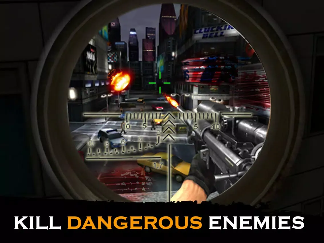 Ảnh chụp màn hình của Modern City Sniper Fury:Elite Killer iPad 