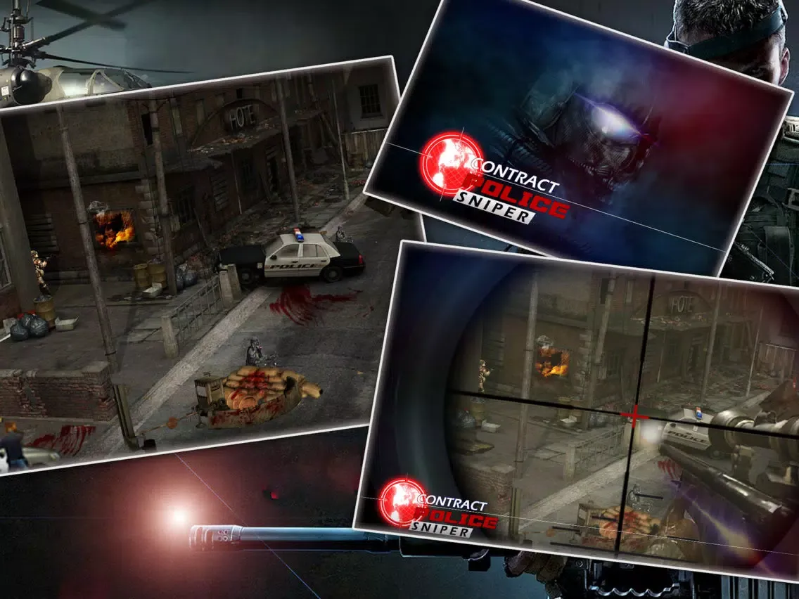 Ảnh chụp màn hình của Contract Police Sniper chase shooter iPad 