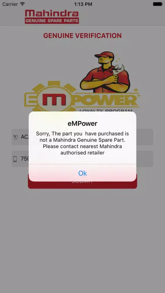 Capturas de tela do Mahindra eMPower