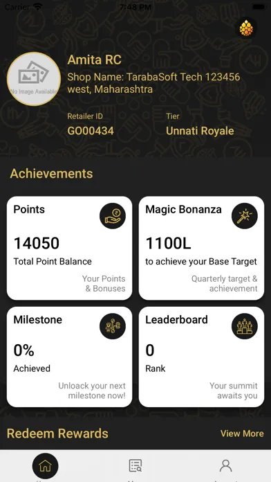 Tangkapan skrin Gulf Oil Unnati App