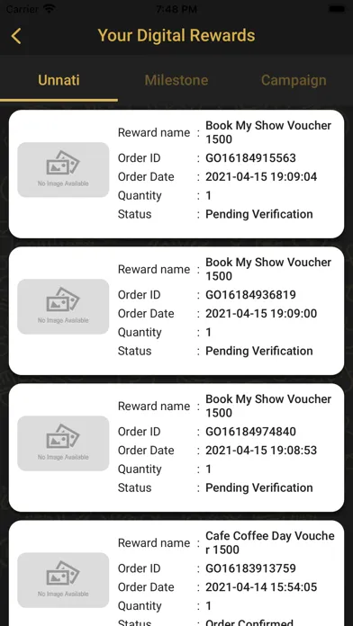 Tangkapan skrin Gulf Oil Unnati App