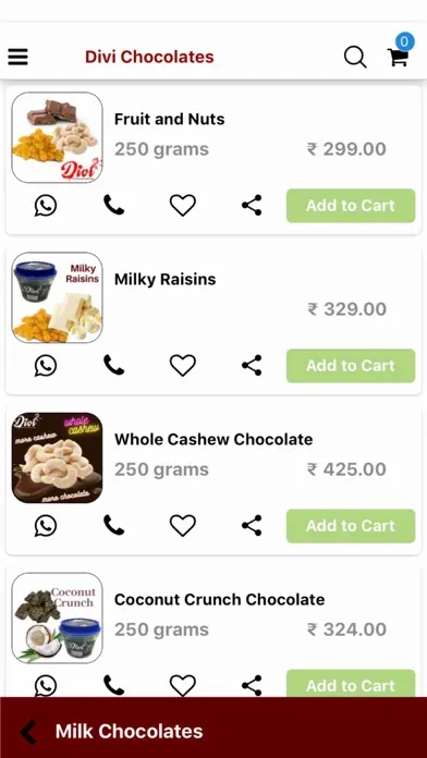 Divi Chocolates Screenshots