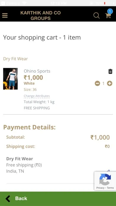 Ảnh chụp màn hình của Dry Fit Wear