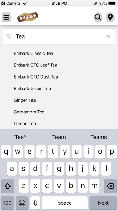 Скриншоты EmbarkTea