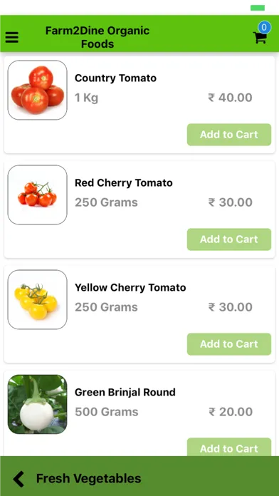 Farm2Dine Organic Foods スクリーンショット