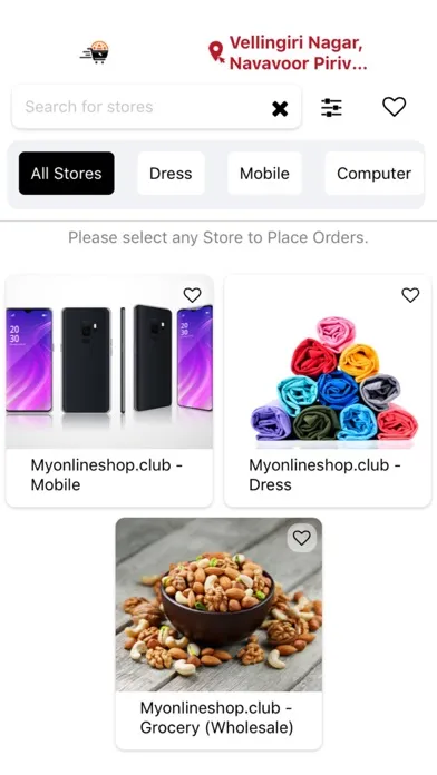 Screenshot di Myonlineshop