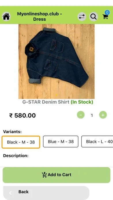 Screenshot di Myonlineshop