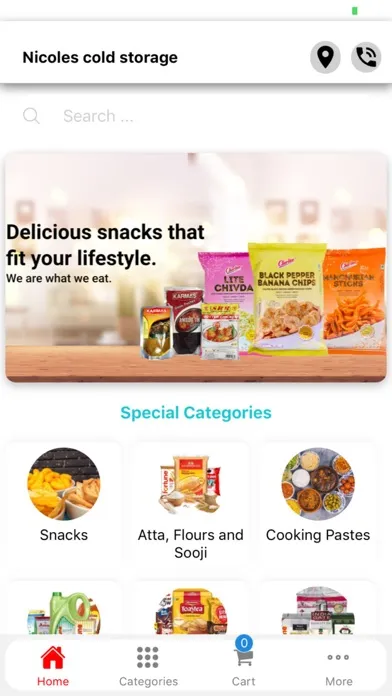 Ảnh chụp màn hình của Nicole's cold storage