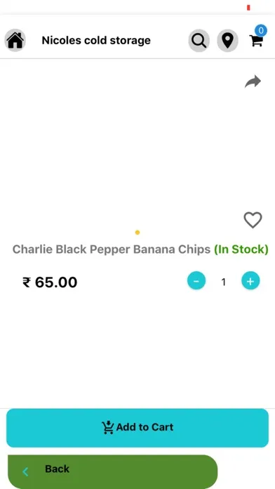 Ảnh chụp màn hình của Nicole's cold storage