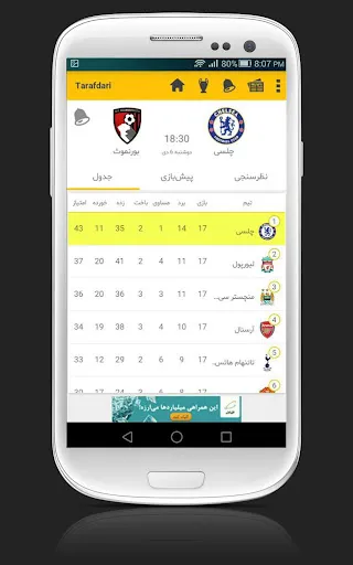 Tarafdari Live Scores Screenshots
