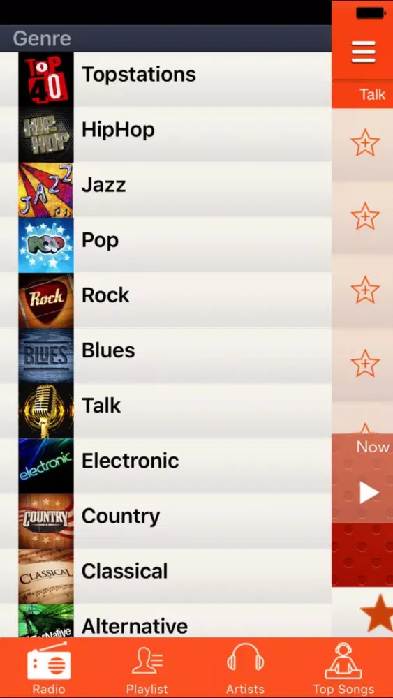 Capturas de pantalla de Gruvy - Top 100 Songs from iTunes & Tunein