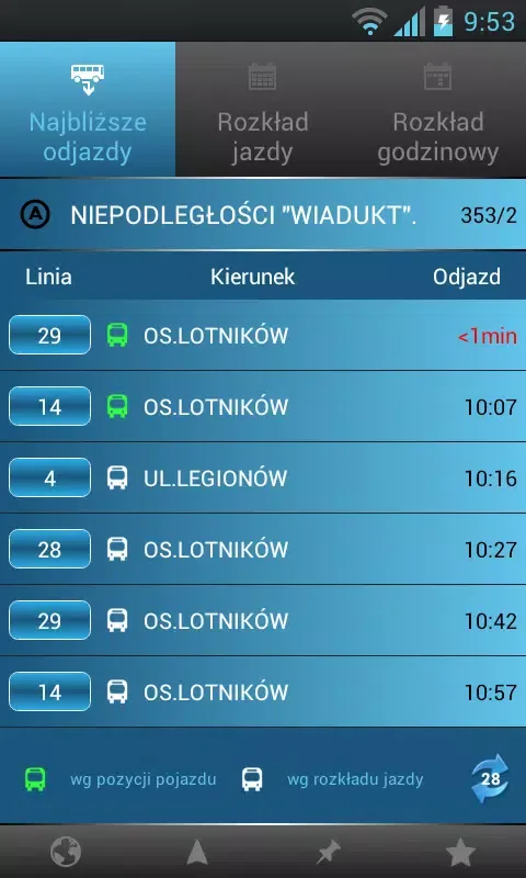 myBus online Ekran Görüntüleri