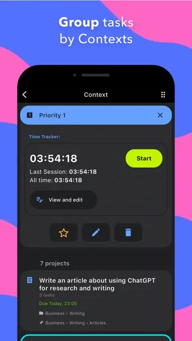 Chaos Control 2: GTD Organizer Screenshots
