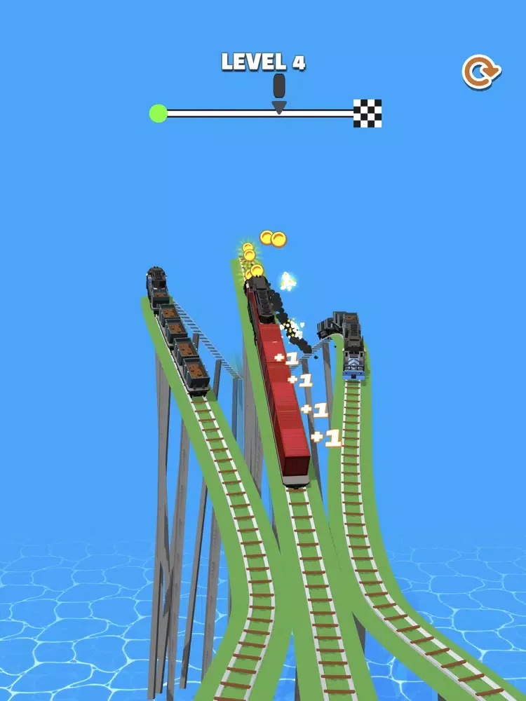 Tangkapan skrin Trains Run 3D iPad 
