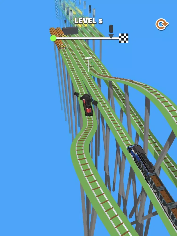 Tangkapan skrin Trains Run 3D iPad 